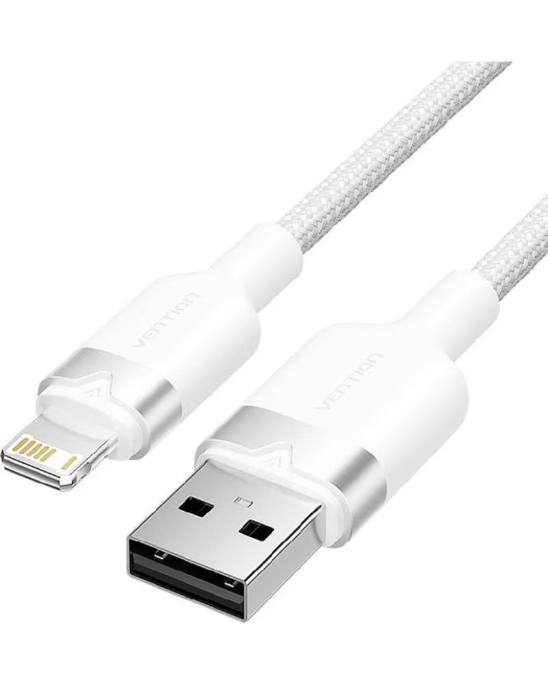 VENTION Cable USB Lightning LANWF- USB Macho - Lightning Macho- 480Mbps- 1m- Blanco