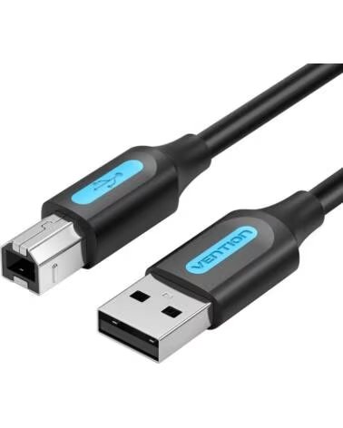 VENTION Cable USB 2 0 Impresora COQBN- USB Tipo-B Macho - USB Macho- 480Mbps- 15m- Negro
