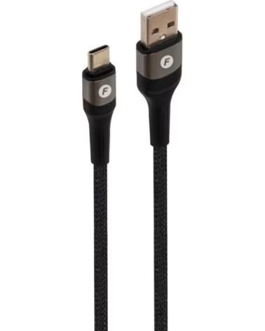 FONESTAR Cable USB 2 0 Tipo-C USB-CA- USB Tipo-C Macho - USB Macho- 480Mbps- 1m- Negro