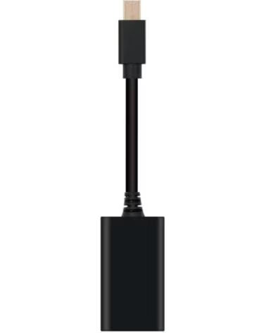 NANO CABLE Conversor Nanocable 10 16 0102- Mini DisplayPort Macho - HDMI Hembra- 15cm- Negro