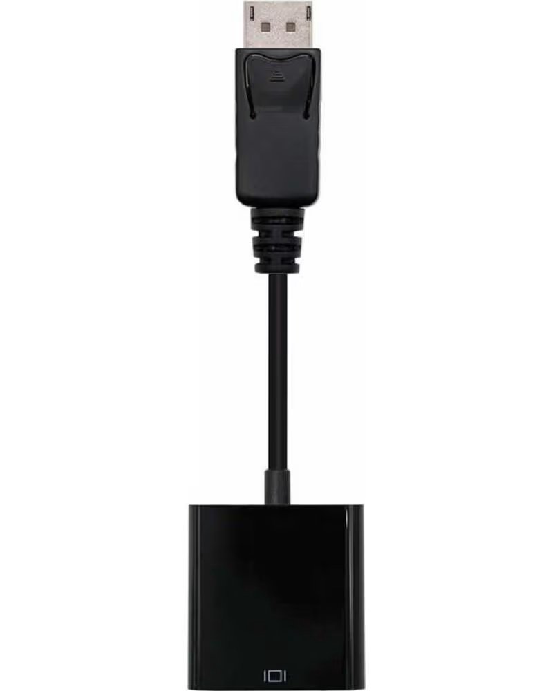 NANO CABLE NANOCABLE CONVERSOR DISPLAYPORT MACHO PARA VGA FÊMEA 15CM PRETO 10160602