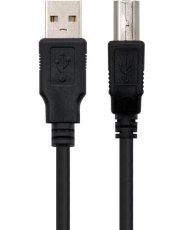 NANO CABLE Cable USB 2 0 Impresora Nanocable 10 01 0102- USB Tipo-B Macho - USB Macho- 1m- Negro