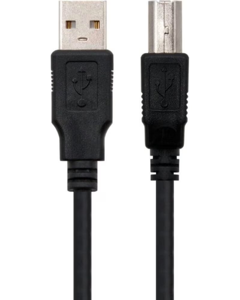 NANO CABLE Cable USB 2 0 Impresora Nanocable 10 01 0102- USB Tipo-B Macho - USB Macho- 1m- Negro