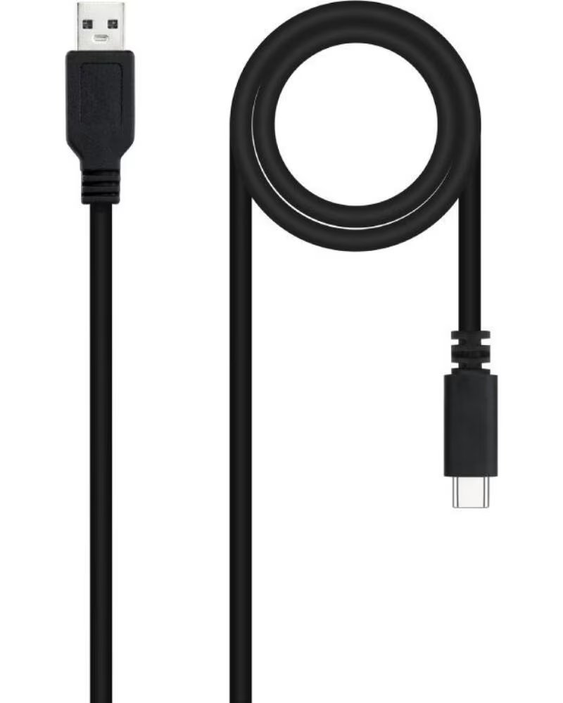NANO CABLE Cable USB 2 0 Nanocable 10 01 2101-L150- USB Tipo-C Macho - USB Macho- 480Mbps- 1 5m- Negro