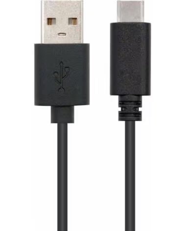 NANO CABLE Cable USB 2 0 Nanocable 10 01 2102- USB Tipo-C Macho - USB Macho- 480Mbps- 2m- Negro