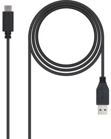 NANO CABLE Cable USB 3 1 Nanocable 10 01 4001- USB Tipo-C Macho - USB Macho- 1m- Negro