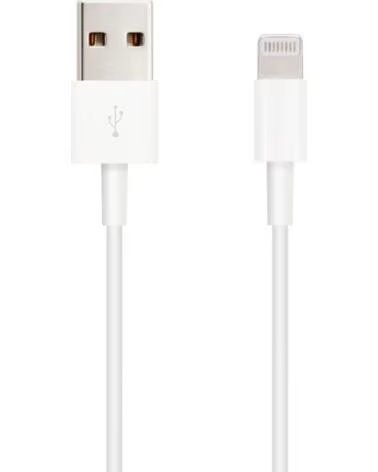NANO CABLE Cable USB 2 0 Lightning Nanocable 10 110 0401- USB Macho - Lightning Macho- 1m- Blanco