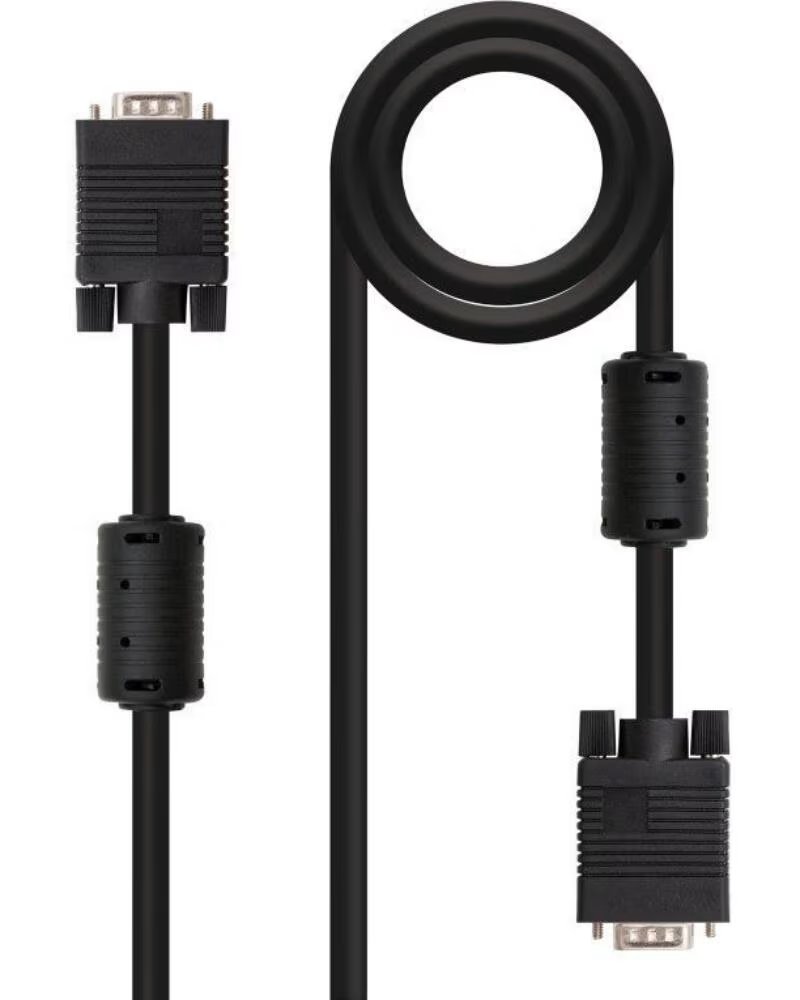 NANO CABLE Cable SVGA Nanocable 10 15 0115- VGA Macho - VGA Macho- 15m- Negro