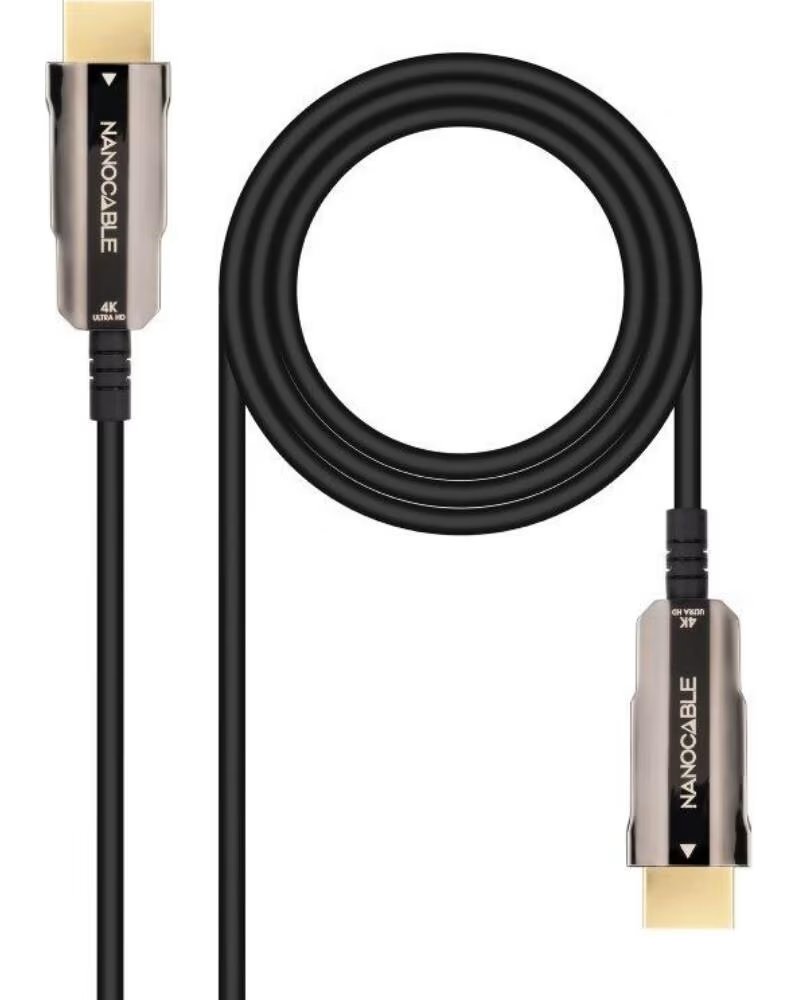 NANO CABLE Cable HDMI 2 0 4K Nanocable 10 15 2010- HDMI Macho - HDMI Macho- 10m- Negro