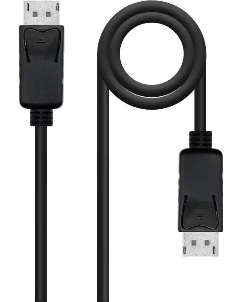 NANO CABLE Cable DisplayPort 1 4 8K Nanocable 10 15 2800- DisplayPort Macho - DisplayPort Macho- 50cm- Certificado- Negro