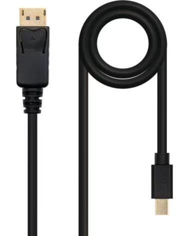 NANO CABLE Cable Mini DisplayPort 1 2 4K Nanocable 10 15 2402- Mini DisplayPort Macho - DisplayPort Macho- 2m- Negro