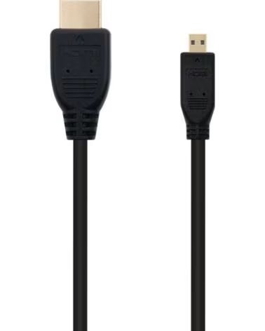NANO CABLE Cable Micro HDMI Nanocable 10 15 3502- HDMI Macho - Micro HDMI Macho- 1 8m- Negro