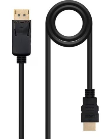 NANO CABLE Cable DisplayPort Nanocable 10 15 4305- DisplayPort Macho - HDMI Macho- 5m- Negro