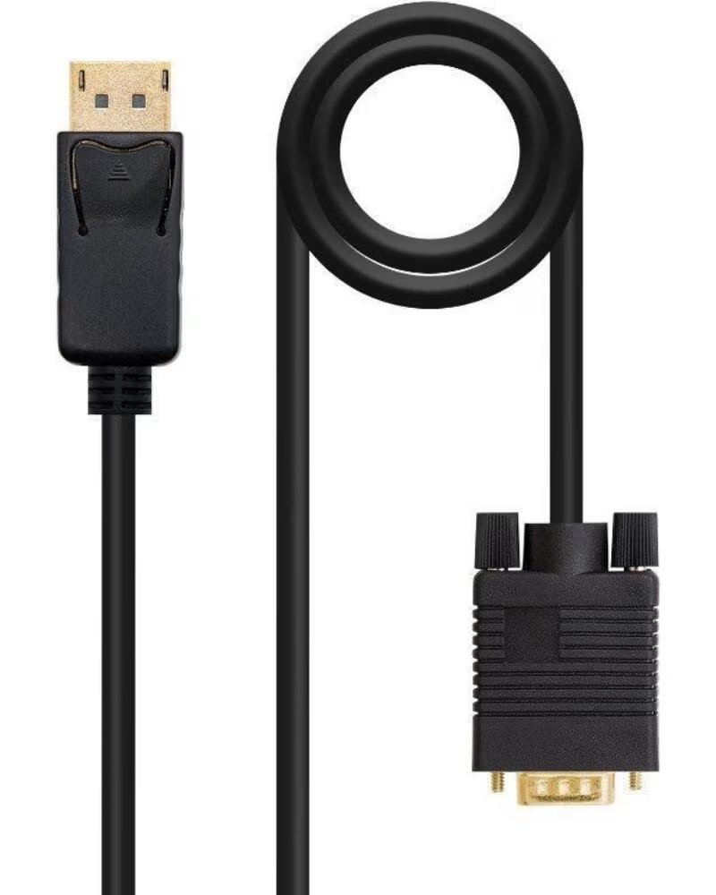 NANO CABLE Cable Conversor Nanocable 10 15 4402- DisplayPort Macho - VGA Macho- 2m- Negro