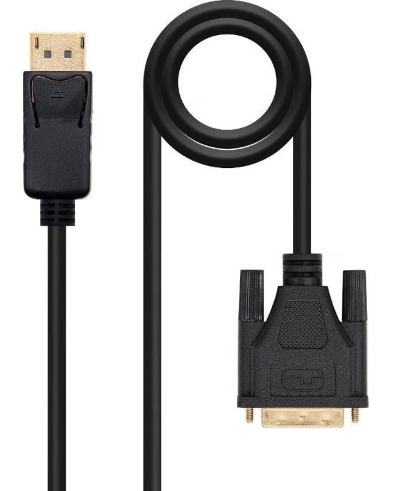 NANO CABLE Cable Conversor Nanocable 10 15 4502- DisplayPort Macho - DVI Macho- 2m- Negro