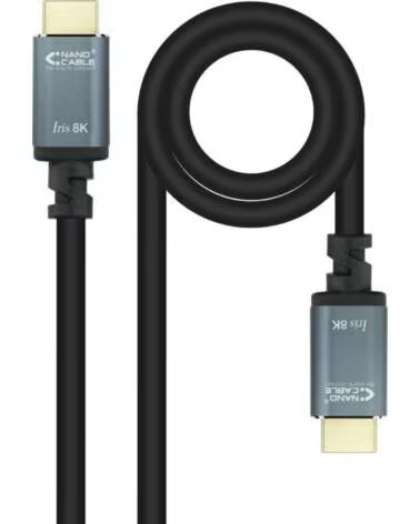 NANO CABLE Cable HDMI 2 1 IRIS 8K Nanocable 10 15 8010- HDMI Macho - HDMI Macho- 10m- Negro