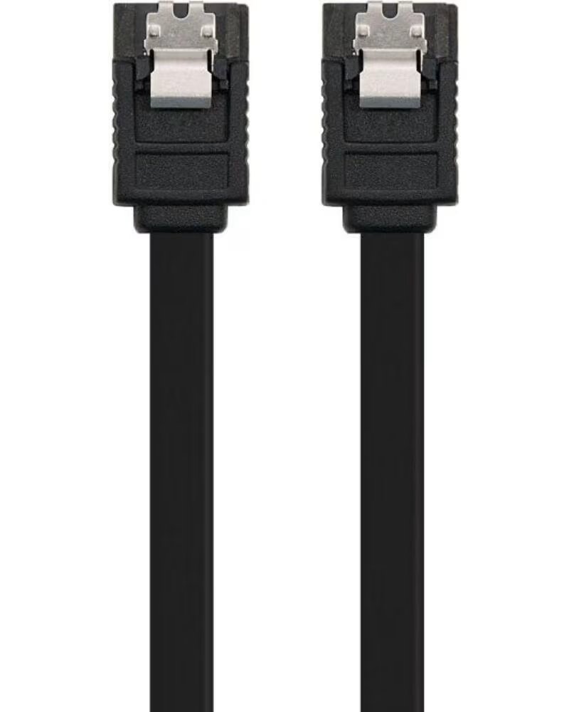 NANO CABLE Cable SATA III Nanocable 10 18 1001-BK- 50cm- Negro