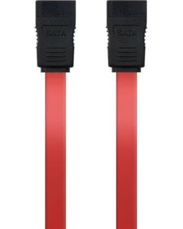 NANO CABLE Cable SATA Nanocable 10 18 0101-OEM- SATA Hembra - SATA Hembra- 50cm- Rojo