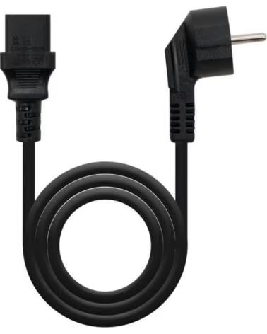 NANO CABLE Cable Alimentacion CPU Nanocable 10 22 0102-L2- CEE7 Macho - C13 Hembra- 2m- Negro