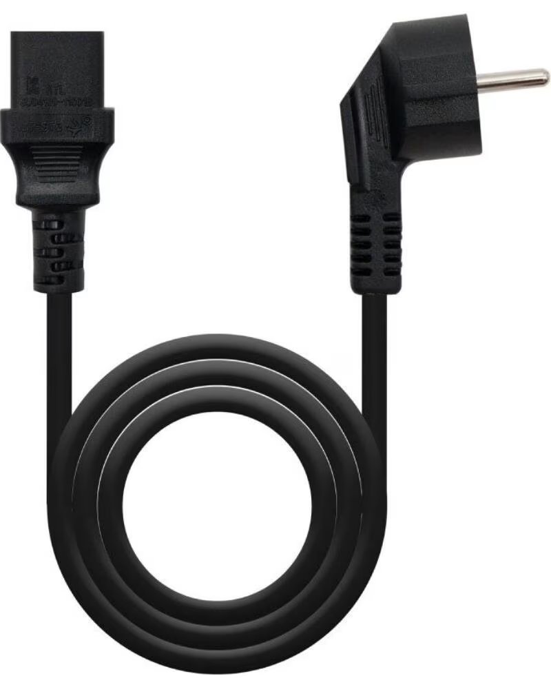 NANO CABLE Cable Alimentacion CPU Nanocable 10 22 0102-L2- CEE7 Macho - C13 Hembra- 2m- Negro