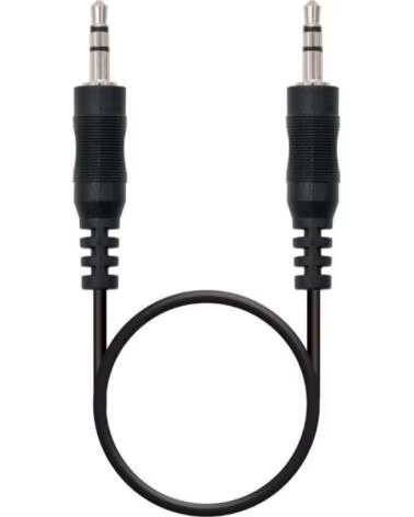 NANO CABLE Cable Estereo Nanocable 10 24 0100- Jack 3 5 Macho - Jack 3 5 Macho- 30cm- Negro