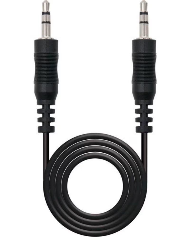 NANO CABLE Cable Estereo Nanocable 10 24 0103- Jack 3 5 Macho - Jack 3 5 Macho- 3m- Negro