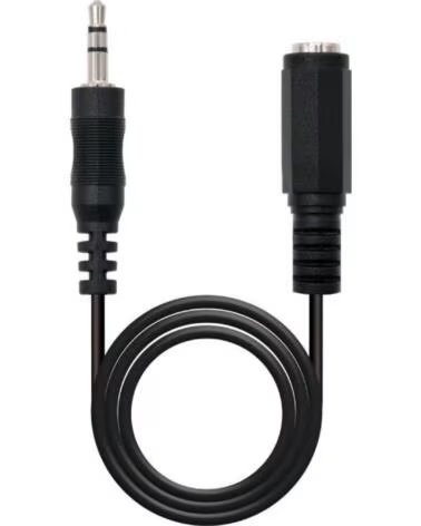 NANO CABLE Cable Estereo Nanocable 10 24 0203- Jack 3 5 Macho - Jack 3 5 Hembra- 3m- Negro