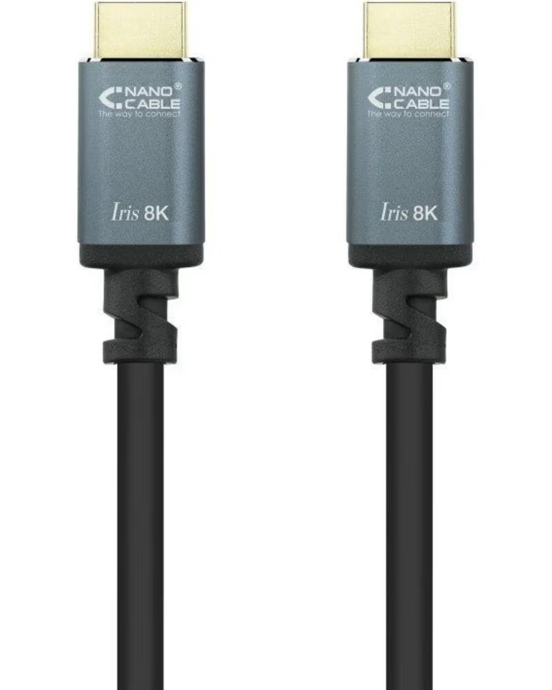 NANO CABLE Cable HDMI 2 1 8K Nanocable 10 15 8002- HDMI Macho - HDMI Macho- 2m- Negro