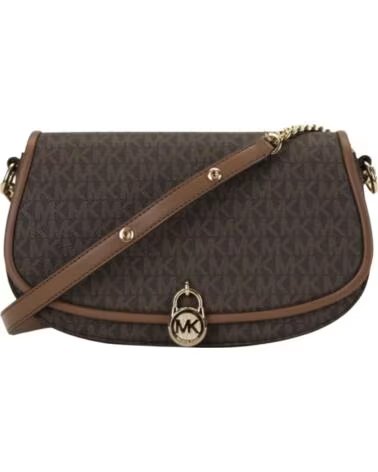 MICHAEL KORS Bolso Mujer Bandolera Mila Mediano con Logotipo 35T5GIMM8B MARRóN-DORADO