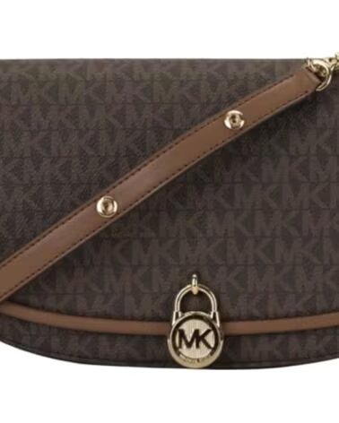 MICHAEL KORS Bolso Mujer Bandolera Mila Mediano con Logotipo 35T5GIMM8B MARRóN-DORADO