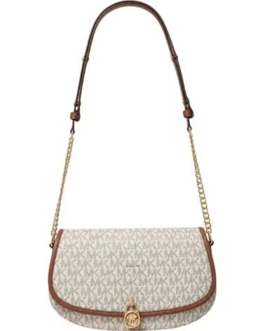 MICHAEL KORS Bolso Mujer Bandolera Mila Mediano con Logotipo 35T5GIMM8B BEIGE-DORADO
