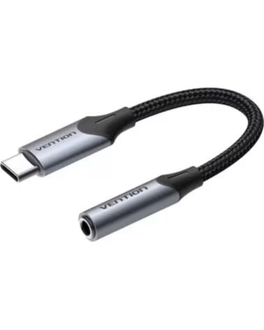 VENTION Conversor USB Tipo-C BGJHA- USB Tipo-C Macho - Jack 3 5 Hembra- 10cm