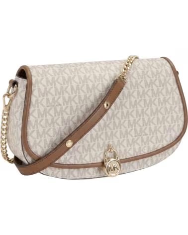 MICHAEL KORS Bolso Mujer Bandolera Mila Mediano con Logotipo 35T5GIMM8B BEIGE-DORADO