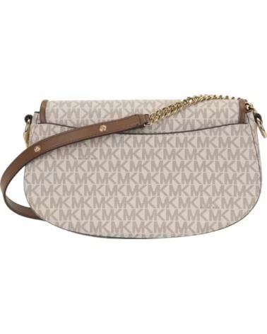 MICHAEL KORS Bolso Mujer Bandolera Mila Mediano con Logotipo 35T5GIMM8B BEIGE-DORADO