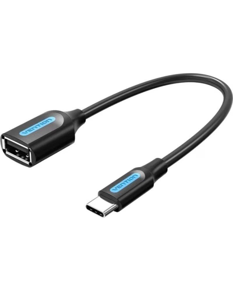 VENTION Cable USB 2 0 CCSBB- USB Tipo-C Macho - USB Hembra- 15cm- 480Mbps- Negro