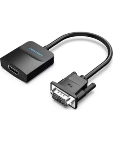 VENTION Conversor ACNBB- VGA Macho - HDMI Hembra- 15cm- Negro