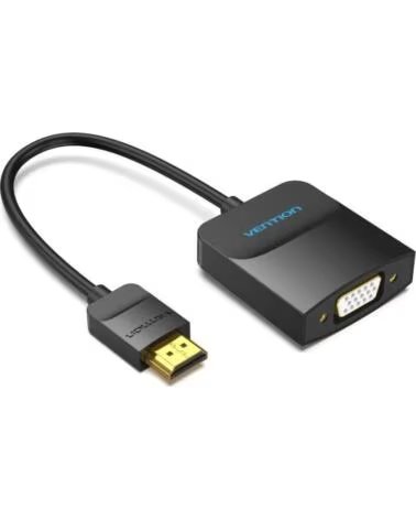 VENTION Conversor 42154- HDMI Macho - VGA Hembra- 15cm- Negro