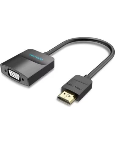 VENTION Conversor 42161 HDMI Macho - VGA Hembra - Jack 3 5 Hembra- 15cm- Negro