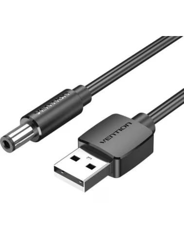 VENTION Cable Alimentacion CEXBG- USB Macho - DC 3 5mm Macho- 1 5m- Negro