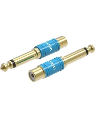 VENTION Adaptador Jack VDD-C03- RCA Hembra - Jack 6 5 Macho- Azul