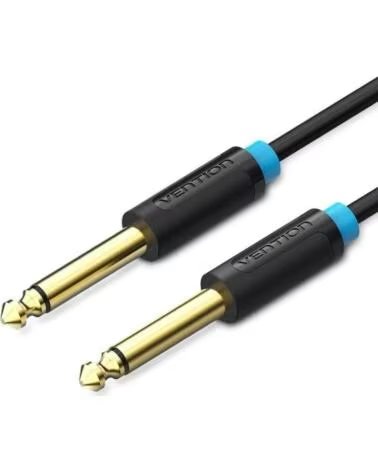 VENTION Cable Mono BAABF- Jack 6 5 Macho - Jack 6 5 Macho- 1m- Negro