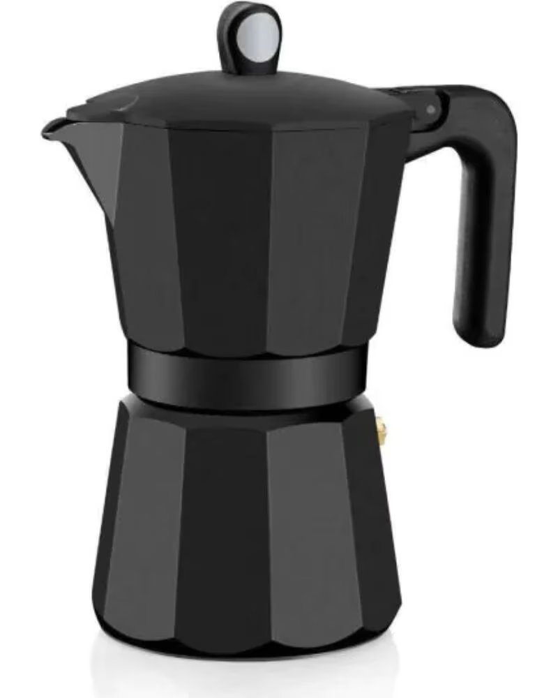 MONIX ITALIENISCHE KAFFEEMASCHINE AUS ALUMINIUM NEGRO
