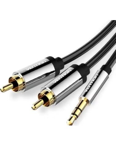 VENTION Cable Estereo BCFBG- Jack 3 5 Macho - 2x RCA Macho- 1 5m- Negro