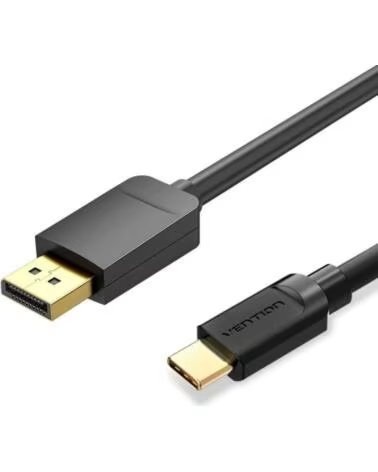 VENTION Cable Conversor CGYBH- USB Tipo-C Macho - DisplayPort Macho- 2m- Negro