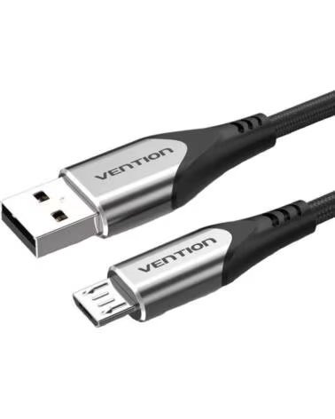 VENTION Cable USB 2 0 COAHG- USB Macho - MicroUSB Macho- 480Mbps- 1 5m- Gris