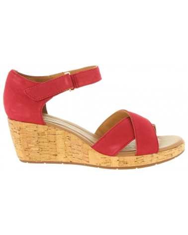 Sandali per Donna CLARKS 26132327 UN PLAZA RED NUBUCK