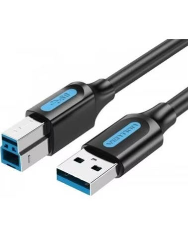 VENTION Cable USB 3 0 COOBF- USB Tipo-B Macho - USB Macho- 5Gbps- 1m- Negro
