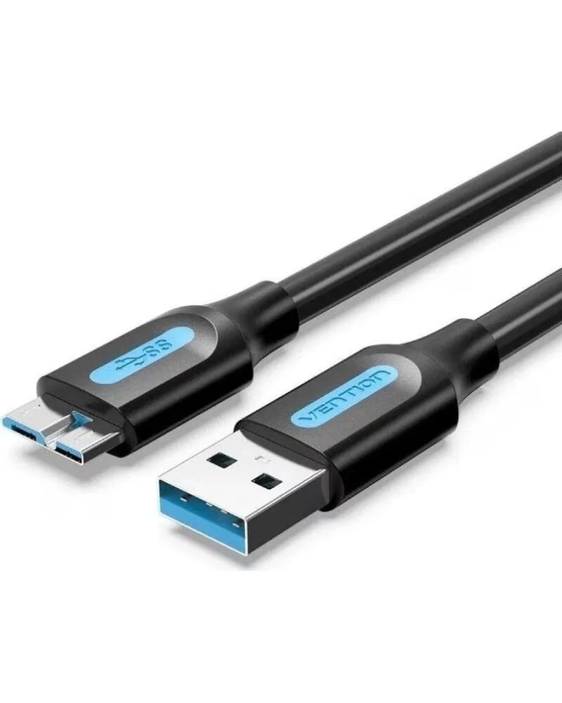 VENTION Cable USB 3 0 COPBD- USB Macho - MicroUSB Macho- Hasta 10W- 5Gbps- 50cm- Negro