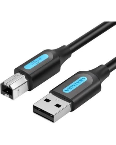 VENTION Cable USB 2 0 Impresora COQBJ- USB Tipo-B Macho - USB Macho- 480Mbps- 5m- Negro