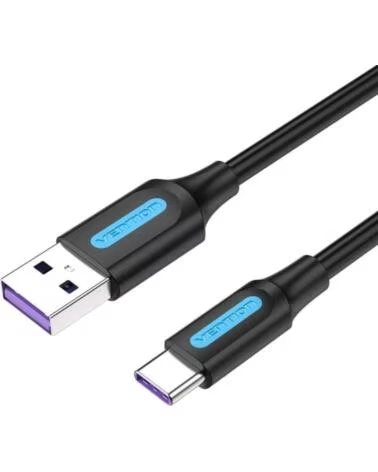 VENTION Cable USB 2 0 Tipo-C CORBH- USB Macho - USB Tipo-C Macho- 480Mbps- 2m- Negro